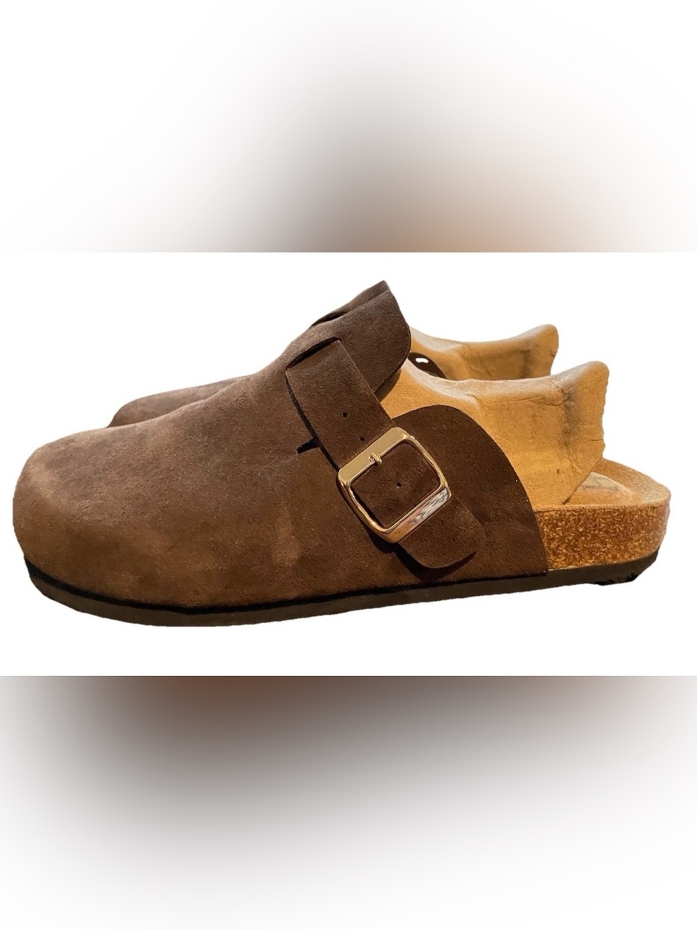 Haute Hippie Fergie Suede Mule Clogs - Dark Brown size 8.5